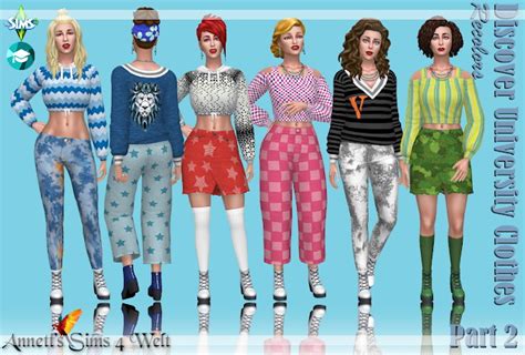 Discover University Clothes Recolors Part 2 At Annetts Sims 4 Welt