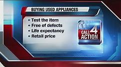 Be careful when buying used appliances