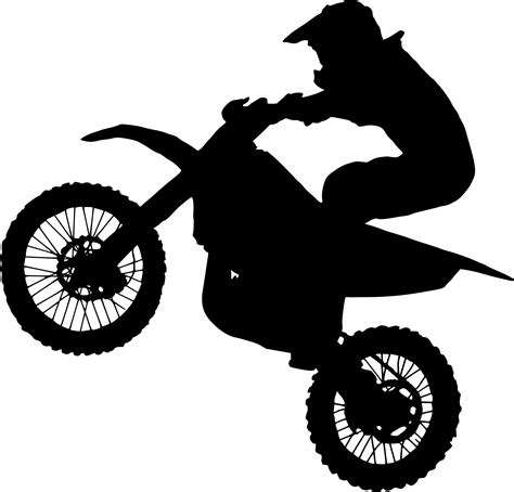 Motocross Silhouette Vector Free