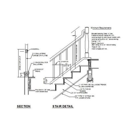 Staircase Detail Drawing At Explore Collection Of