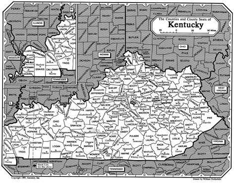 Map Of Kentucky Rootsweb