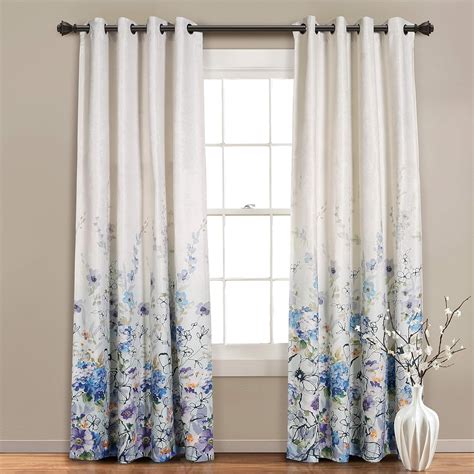 Floral Pattern Bedroom Curtains Neon Floral Drapery Hunted Interior