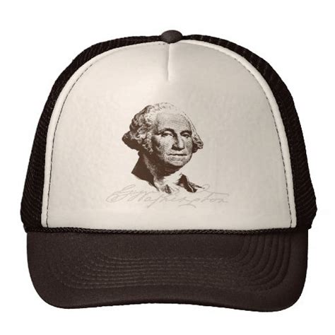 Signature George Washington Trucker Hat Zazzle