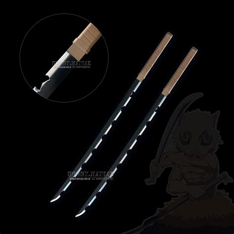 Demon Slayer Inosuke Hashibira Pu Foam Cosplay Sword Set