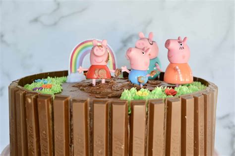 Peppa Pig Birthday Cake Kit Kat Cake This Delicious House