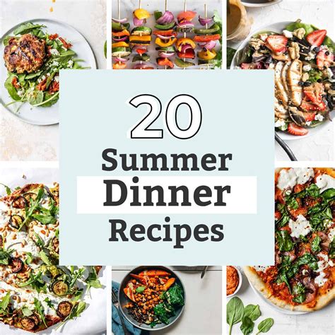 20 Healthy And Quick Summer Dinners Summer Recipes Dinner Summer