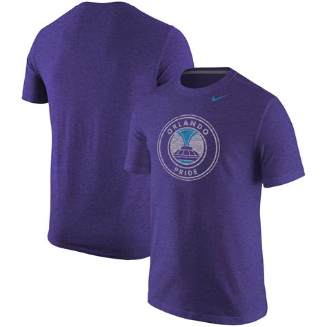 Orlando Pride Nike Primary Logo Tri Blend T Shirt Purple