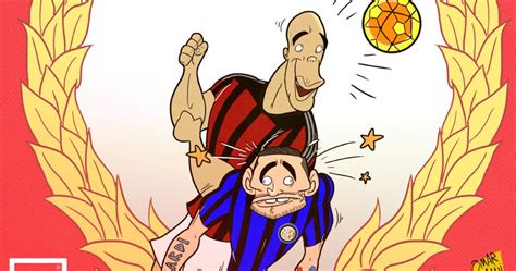 Omar Momani Cartoons Alexs Header Goal On Inter Milan