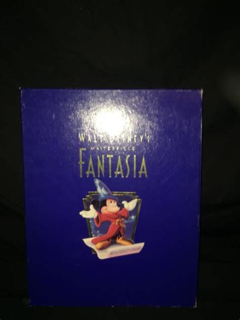 Vhs Disney Masterpiece Fantasia Deluxe Collection Box Set W Lithograph