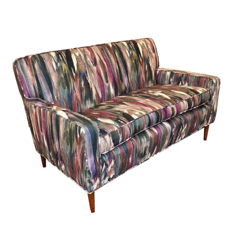 Mid Century Modern Loveseat Reupholstered West End Antiques Mall