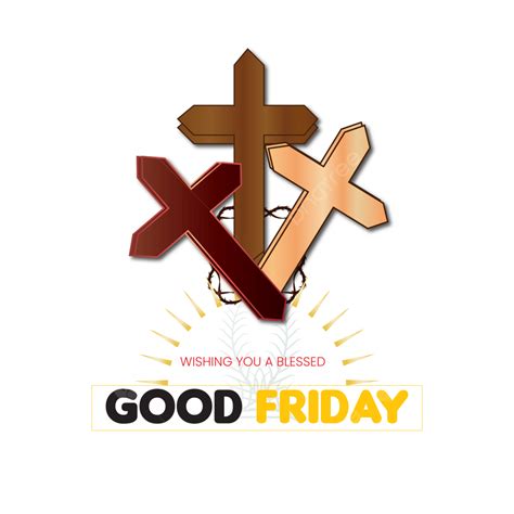 Good Friday Vector Art Png Hanging Cross Good Friday Typography Design