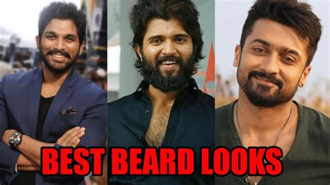 Allu Arjun Vijay Deverekonda Suriya Best Beard Looks Iwmbuzz