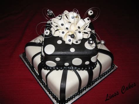 See more ideas about cupcake cakes, square cakes, cake designs. black and white cake (With images) | Square birthday cake ...