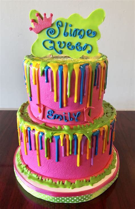 Slime Party Cake Idea Cool Birthday Cakes Slime Birthday Birthday