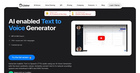 Convert Text To Voice In Seconds With Listnr Ai Powered Text To Speech