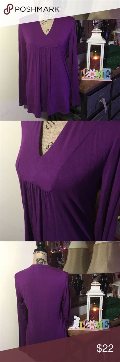 Banana Republic Purple Long Sleeve Top Purple Long Sleeve Tops Long Sleeve Tops Clothes Design