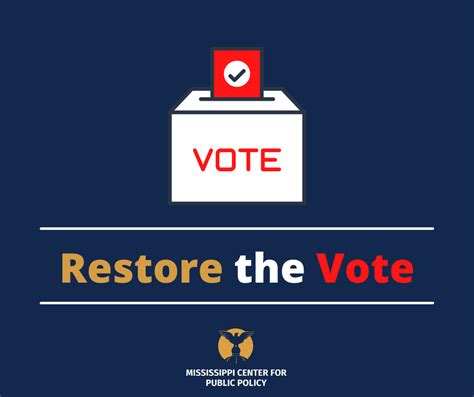 Restore The Vote Petition Mississippi Center For Public Policy