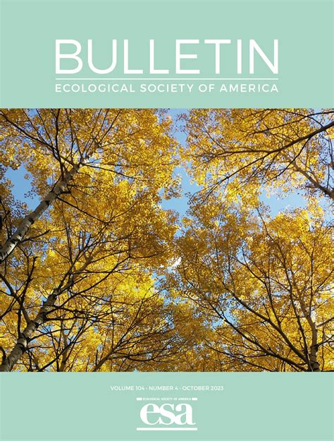 The Bulletin Of The Ecological Society Of America Vol 104 No 4