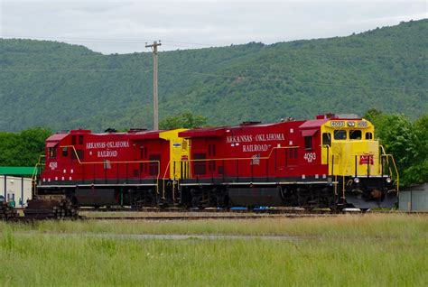 Arkansas Oklahoma Railroad Two Ex Western Pacific Locomoti Flickr