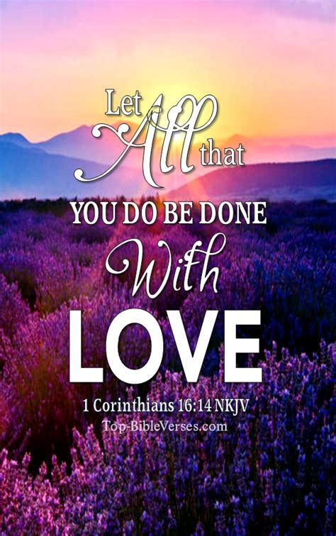 1 Corinthians 1614 Let All That You Do Christian Wallpapers