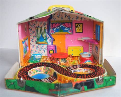 Liddle Kiddle Klub House Vintage Toy Doll House 1960s Mattel Etsy