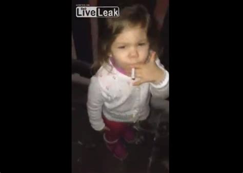 See It Tiny Girl Filmed Smoking Cigarette In Finland New York Daily News