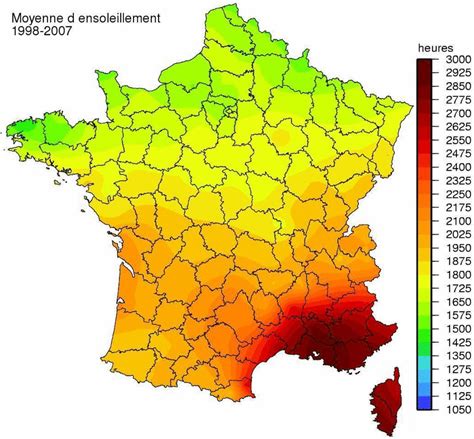 Climate Map Of France
