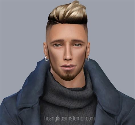 Hoanglap Sims Slickback Undercut Hair • Sims 4 Downloads