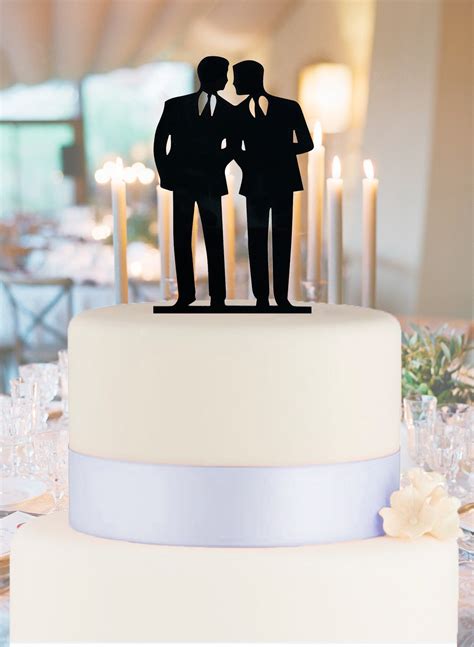 Gay Wedding Cake Topper Mr And Mr Wedding Cake Topper Same Etsy
