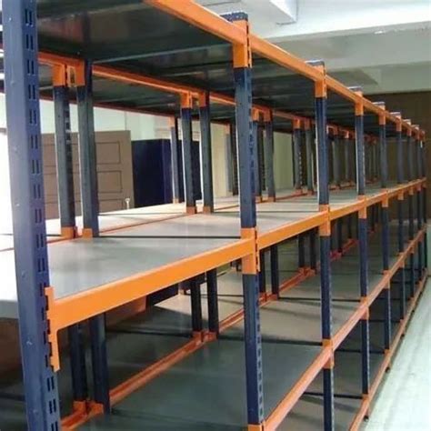 12 Ft Blue And Orange Industrial Storage Racks For Warehouse