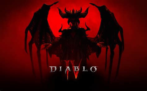 Diablo Iv Wallpaper 4k Lilith Diablo 4 2022 Games Red Background