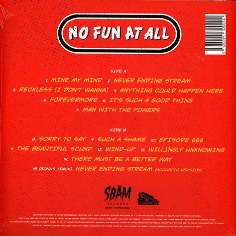 No Fun At All Lowrider Colored Vinyl Edition Vinyl Lp 2021 Eu Original Hhv