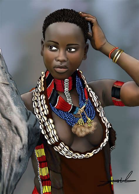 Black Women Art — African Women By Josephabd Beautiful African Women African Women Art