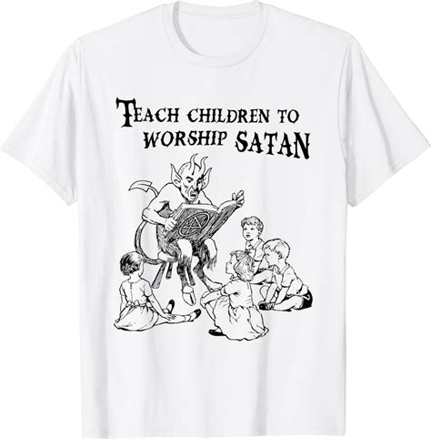 Teach Children To Worship Satan Satanic Demon Devil Book T
