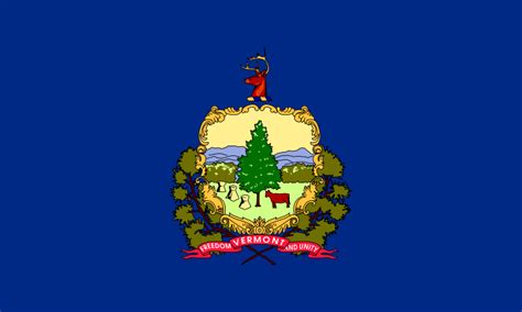 Vermont State Information Symbols Capital Constitution Flags Maps