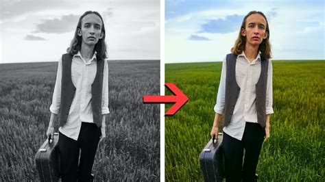 Instantly Colorize Black And White Photos In Photoshop Youtube