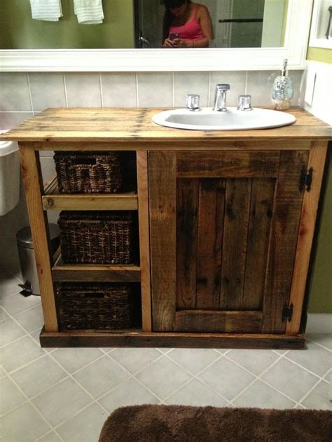 When choosing the interior filling of the vanity unit with functional elements, you should be guided by. Rustic DIY Bathroom Vanity From Build Something Do It ...