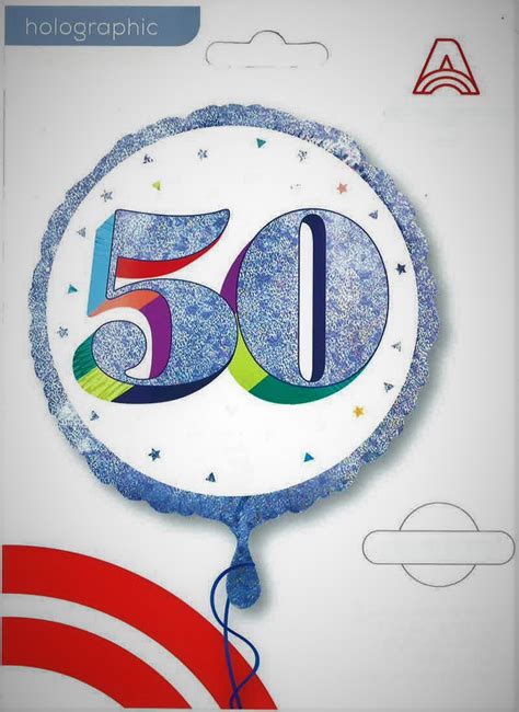 Foil Balloon 50th Birthday Confetti