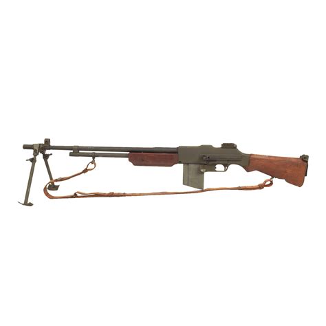 Original Us Wwii Bar Browning M1918a2 Display Gun With Leather Sling