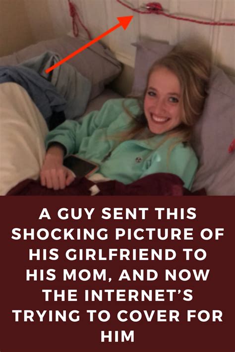 guy sent this shocking picture of his girlfriend to his mom and now the internet s covering for