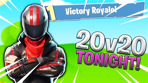 New 20 Vs 20 Update Coming Tonight Fortnite Battle Royale Youtube