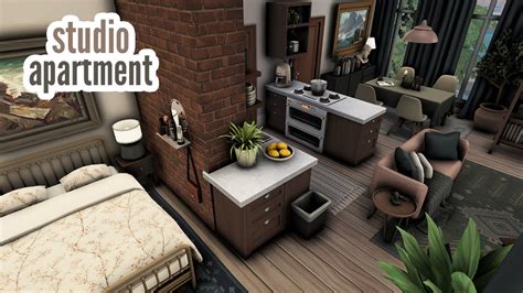 Studio Apartment The Sims 4 Speed Build Youtube