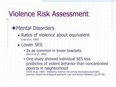 Violence Risk Assessment Form