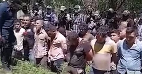 Horrifying Footage Of Mexican Cartel Lining Up Rivals For Execution