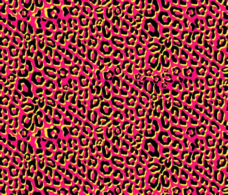 Colorful Fabrics Digitally Printed By Spoonflower Punk Leopard Pink