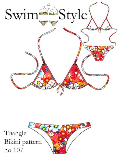 Triangle Bikini Women S Sewing Pattern Size To