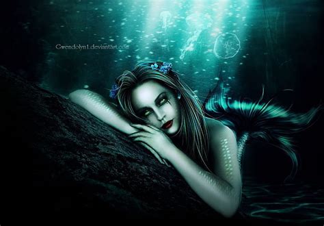 X Px P Free Download Dark Mermaid Black Mermaid Hd Wallpaper Pxfuel