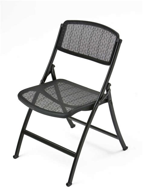 Comfortable Blcak Mesh Modern Folding Chair 