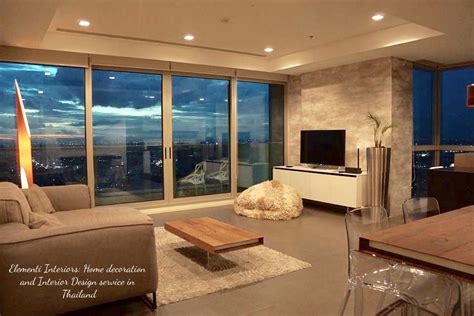 Living Room In Bangkok At The River Condo Design And Realization By