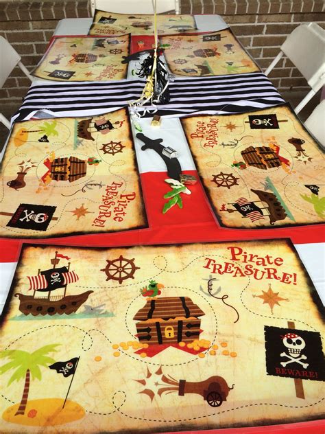 Pirate Party Treasure Map Placemats